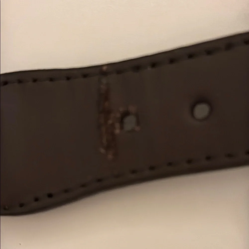 Navy and Brown Fish Theme Belt with Gold Buckle